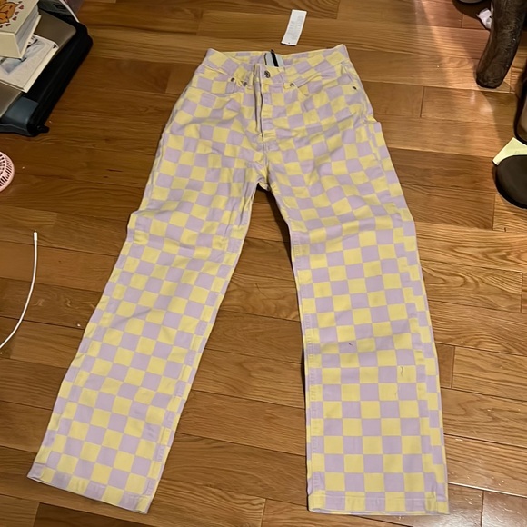 BNWT The Ragged Priest Checkered Jeans - Picture 3 of 6